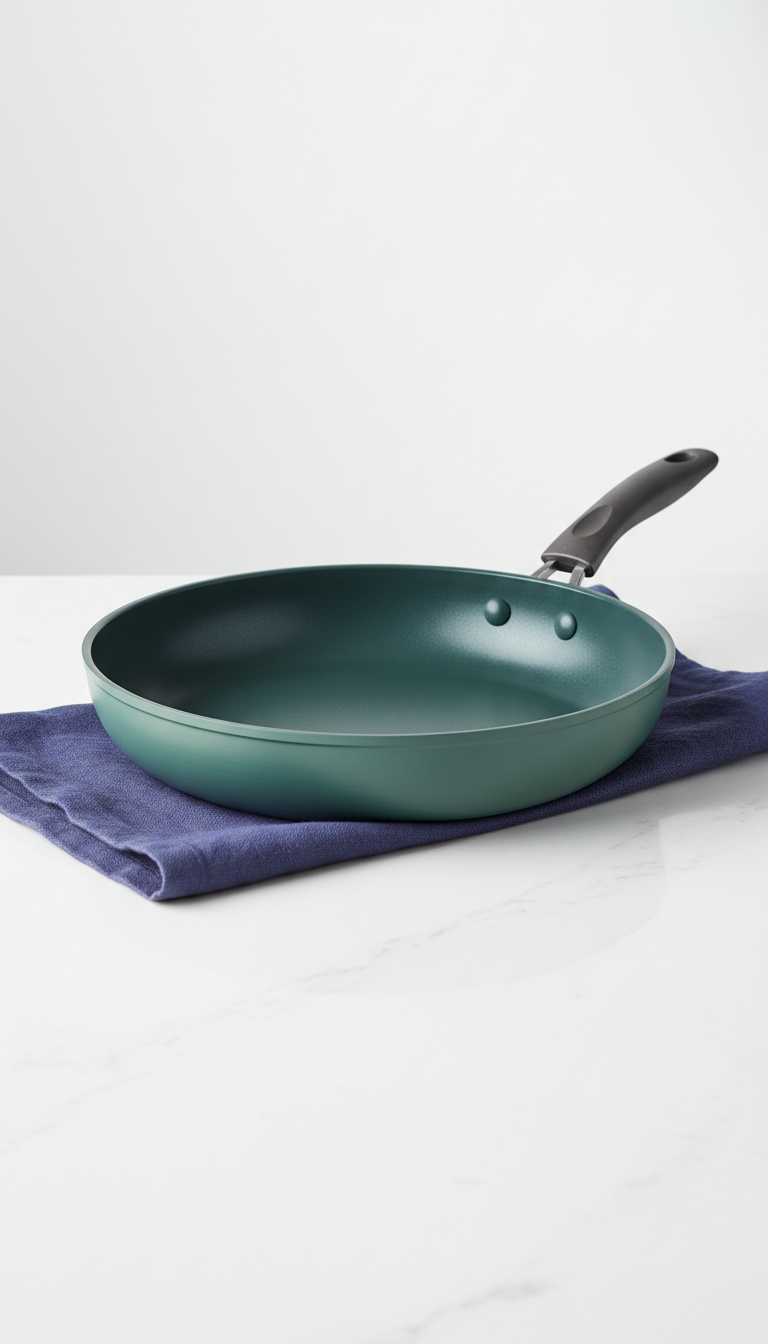 Studio green nonstick fry pan