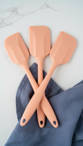 Apricot silicone spatula set