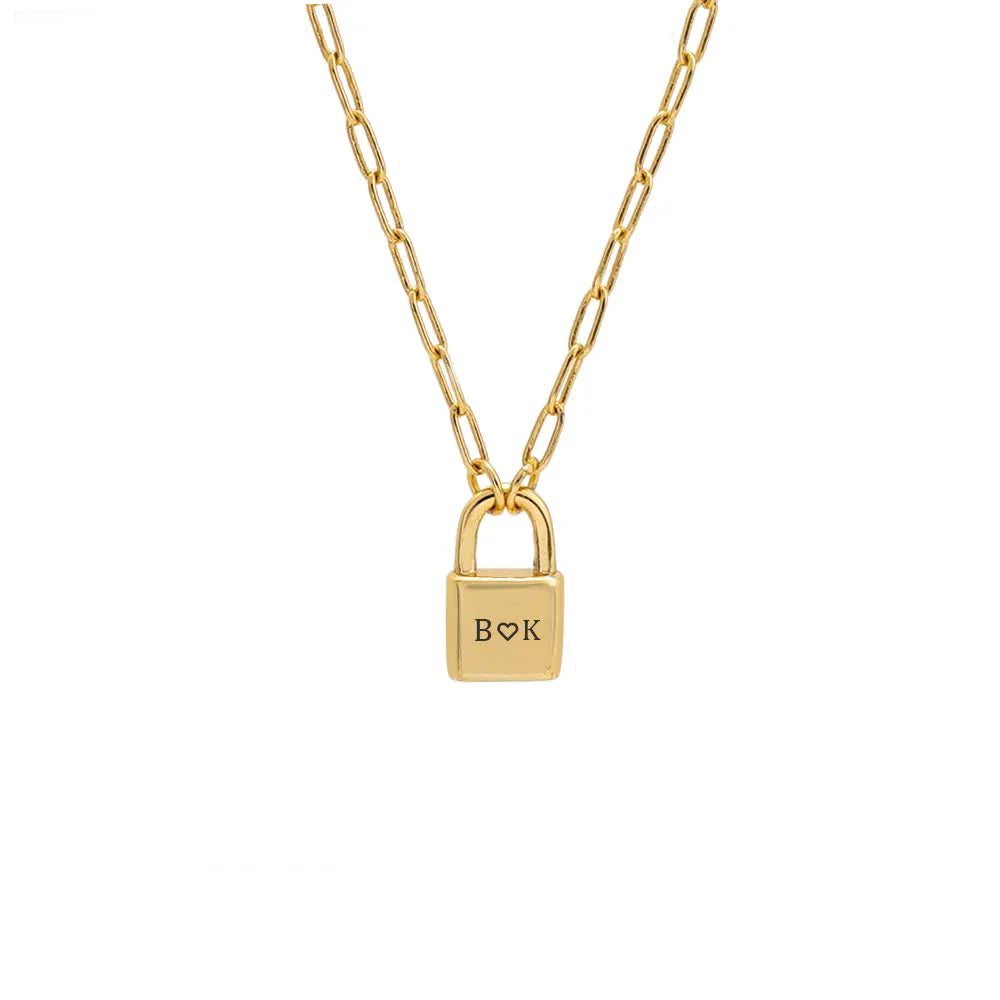 Personalized Lock Necklace