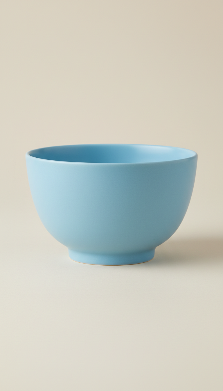 Matte ceramic mixing bowl, Sky Blue