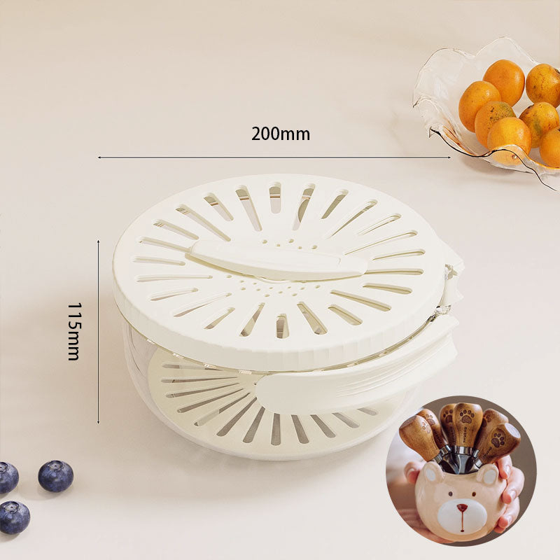 2-in-1 Draining and Preservation Basket: Simplify Washing & Storing